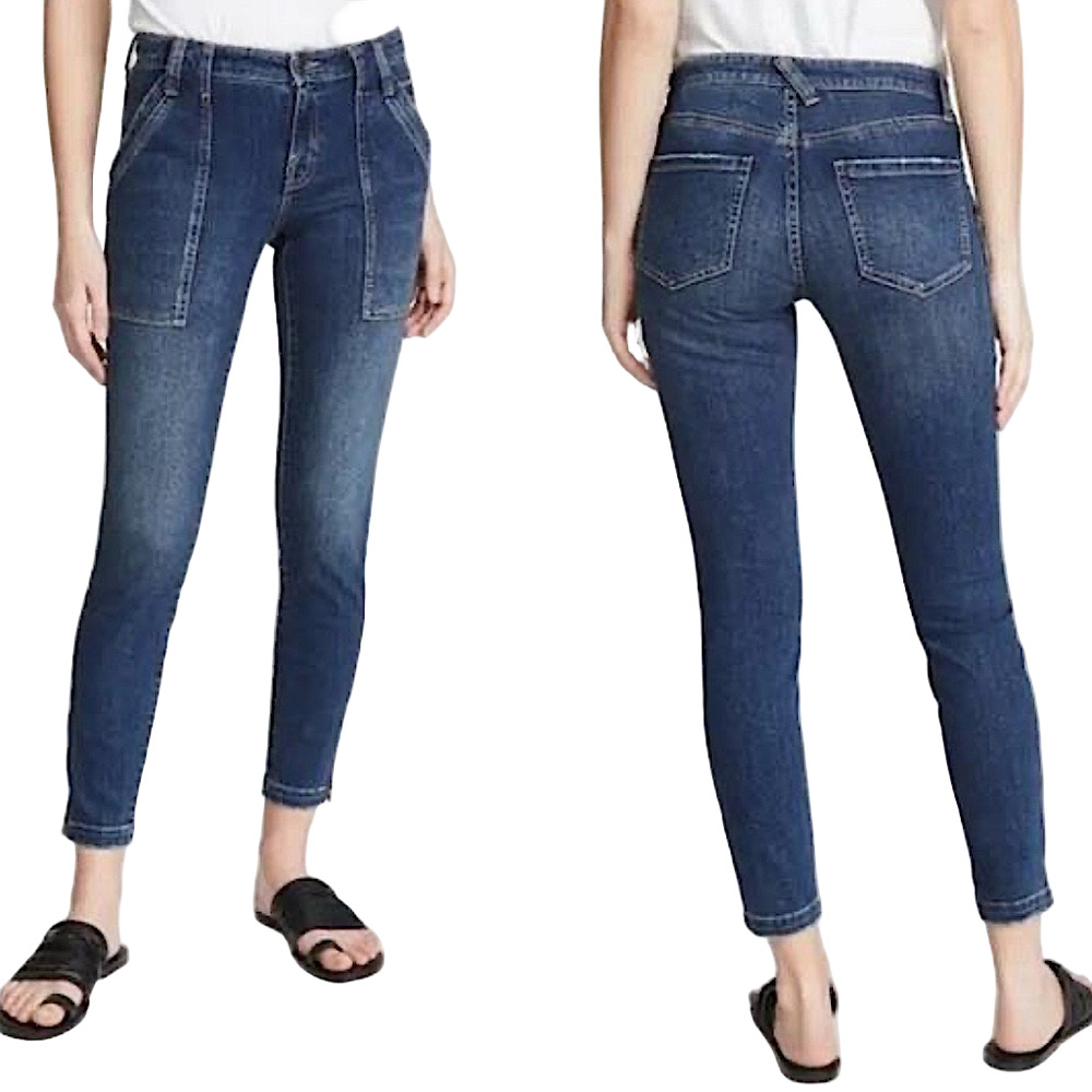 JOIE ‘Park’ High-Rise denim with ankle zippers